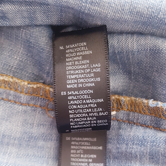 LIFE IN PROGRESS Blue Denim Button Down Shirt - Picture 10 of 12